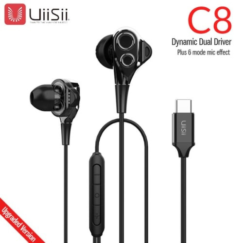 UiiSii C8 Dual Dynamic Driver USB-C In-Ear Headphone