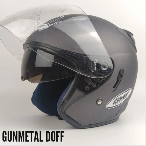 Helm Half Face GMT Helm Half Face Double Visor