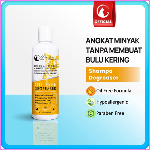 Olive Care Shampoo Kucing Oil Free Degreaser