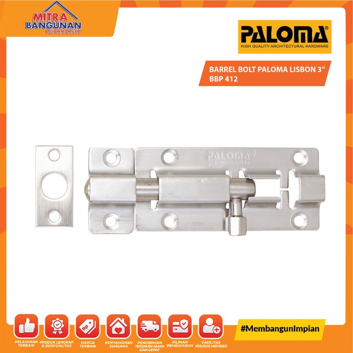 PALOMA Barrel Bolt BBP 412