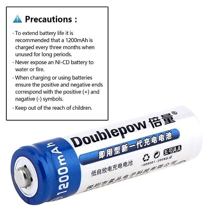 Doublepow 900mAh Rechargeable Battery